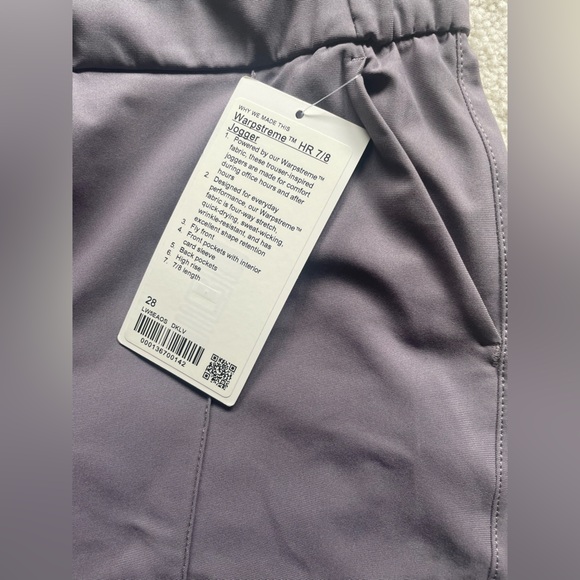 NWT Lululemon Warpstreme High-Rise 7/8 Jogger Size 28 - Picture 5 of 13